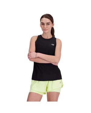 New Balance Slanke mouwloze tanktop voor dames (Zwart)