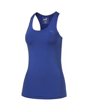 Puma Dames Essentiële Prestaties Racerback Gym Tanktop (Blauw)