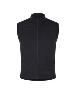 Skins Slank herenvest met ronde hals (Zwart)