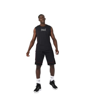 Everlast Heren mouwloze basketbaltrui (Zwart, Rood)