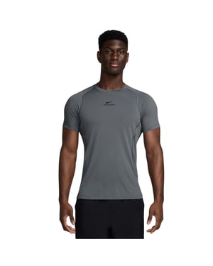 Nike Heren Pro Dri-FIT Fitted Top (Rook Grijs)