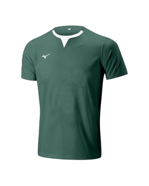 Mizuno Heren Authentiek Logo Trainings Rugby Shirt (Fles groen)