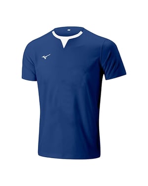 Mizuno Heren Authentiek Logo Trainings Rugby Shirt (Marine)