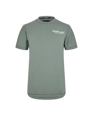 Everlast Tränings-T-shirt för män med logotyp och rund hals (Khaki)
