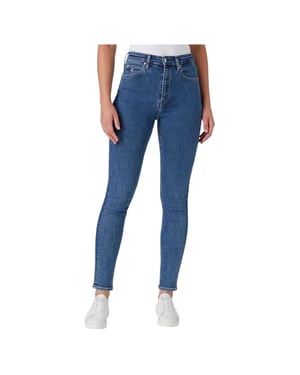 Calvin Klein Dames/Dames High Rise Skinny Jeans (Middenblauw)