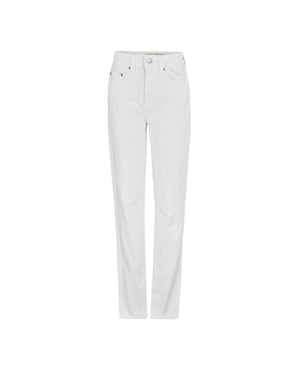 Levis Dames/Dames 721 Denim Skinny Jeans (Koel Wit)