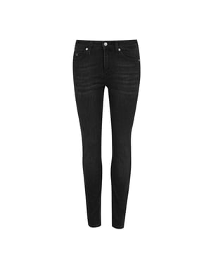 Calvin Klein Dames 011 Skinny Jeans met middelhoge taille (Gewassen blauw)