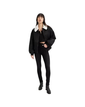 Levis Mile High Super Skinny Jeans i bomullsblandning, dam/dam (Svart)