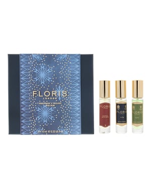 Floris Perfumers Trilogy for Him 3 x 10ml Gift Set No.89, Elite + Santal