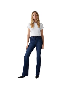 Levis Dam/dam High Rise Flared Jeans (Mörkblå)