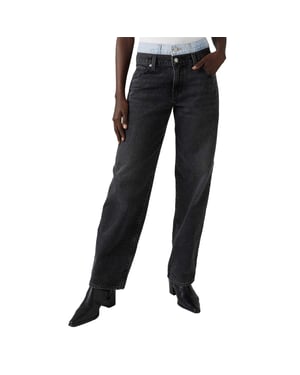Levis Dammodell 94 – Baggy-jeans i denim med hög midja (Svart tvätt)