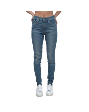 Levis Dam/Dam 720 High Rise Super Jeans (Ljusblå)