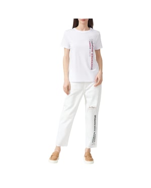 Armani Exchange Dames/Dames boyfriend jeans (Wit)