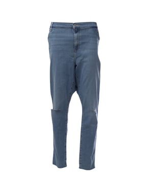 Levis Heren 721 Skinny-jeans met hoge taille (Blauw)