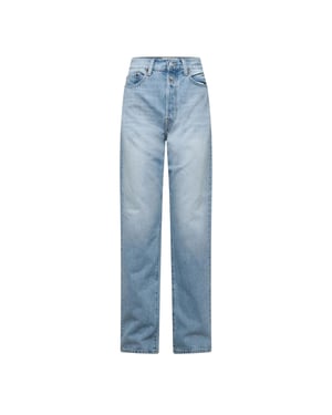 Replay Heren Rechte Jeans van Gerecycled Katoen (Blauw)