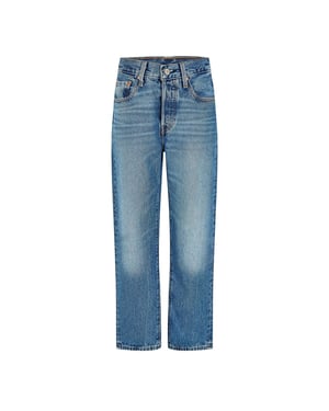 Levis Damesjeans 501 met rechte pijpen en enkellengte (Moet van mij zijn)