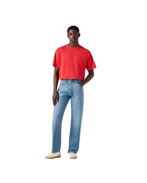 Levis Heren 501 93 Rechte Jeans (Blauw)