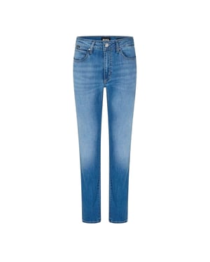 Boss Mens Denim High Rise Slim Jeans (Blå)