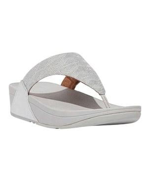 FitFlop Dames/Dames Glitz teensandalen (Zilver)