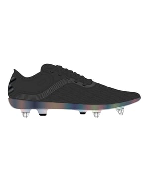 Under Armour Elite hybride voetbalschoenen voor heren, voor harde ondergrond (Zwart)