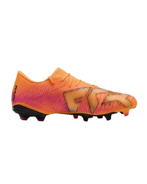 Puma Future 8 voetbalschoenen voor heren, geschikt voor stevige ondergrond (Oranje/zwart)