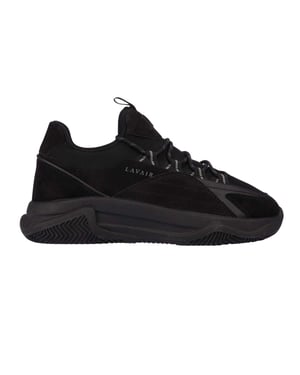 Lavair Dames/Dames Leren Trainers (Zwart)