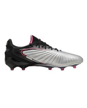 Puma Heren King Ultimate Stevige Grond Voetbalschoenen (Zilver/Zwart)