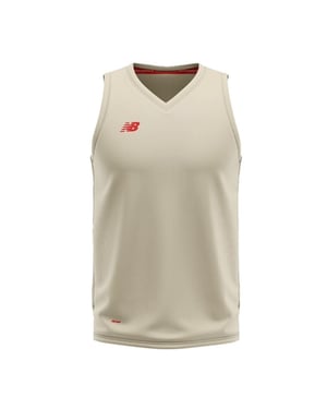 New Balance Heren V Hals Regular Tank Top (Angora)