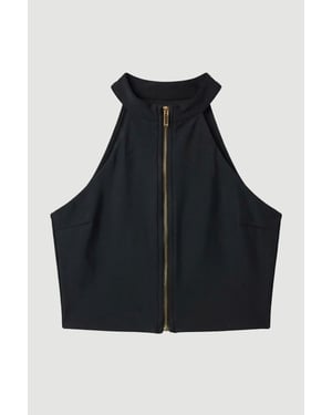 Zip Up Racer Bikini Top