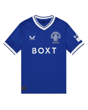 Castore Rangers FC T-shirt met korte mouwen voor kinderen 2024/2025 (Lapis Blauw)