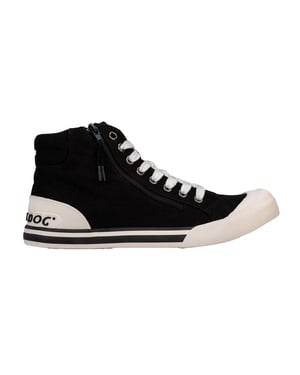 Rocket Dog Dames/Dames Jazzin Hi Canvas High Top Trainers (Zwart)