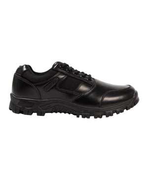 Giorgio Leren herenschoenen met logo (Zwart)