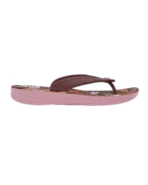 FitFlop Jim Thompson leren platform-teenslippers voor dames (Bruin)