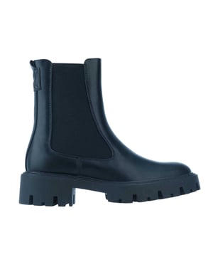 Endast Dam Chunky Sole Chelsea Stövlar (Svart)