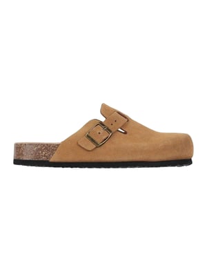 Jack Wills Leren muiltjes voor dames (Tan)