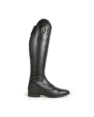 Brogini Unisex Albareto Faux Leather Wide Yard Boots voor volwassenen (Zwart)