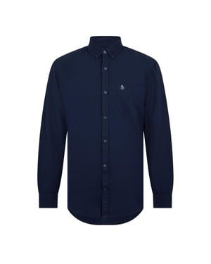 Original Penguin Heren Oxford overhemd met lange mouwen en knoopsluiting (Yale Blauw)