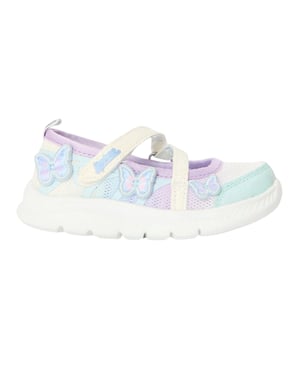 Skechers Comfyflex 2 Butterfly Glitter-träningsskor för flickor (Vit/Multicoloured)