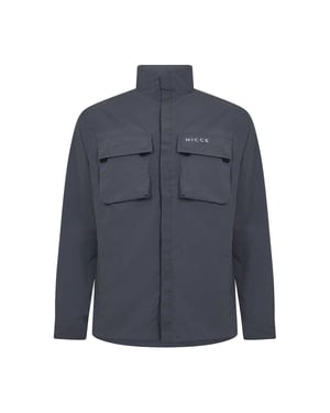 Nicce Heren Statlo Nylon Overhemd (Steenkool)