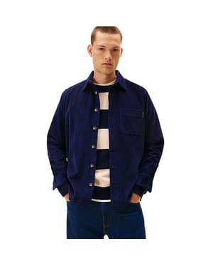 Tommy Hilfiger Heren Corduroy Overhemd (Marine)