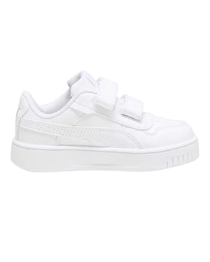 Puma Carina Street låga, platta sneakers för barn (Puma Vit)