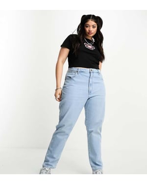 Wrangler Plus mom-jeans i blå vågdenim
