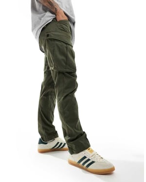 G-star Rovic 3D regular tapered cargobyxor i khaki grönt