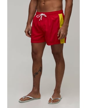 Side Stripe Mid Length Swim Short