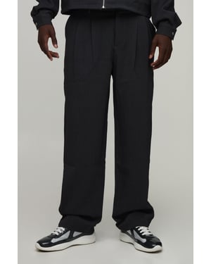 Double Pleat Relaxed Fit Co-Ord Tailored Trousers
