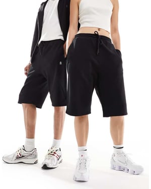 Dr Denim unisex Madden jogger-stil shorts i svart