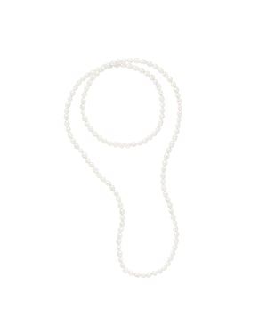 Lange Ketting OPERA van Echte Gecultiveerde Zoetwaterparels Barok 8-9 mm