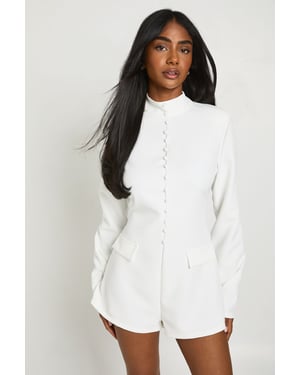 Tailored High Neck Playsuit