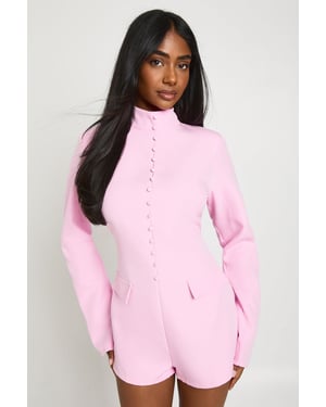 Tailored High Neck Playsuit