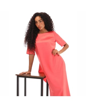 Boss Dibeca midi-jurk voor dames (Roze)